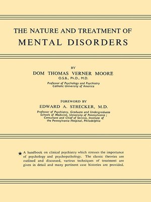 cover image of The Nature and Treatment of Mental Disorders